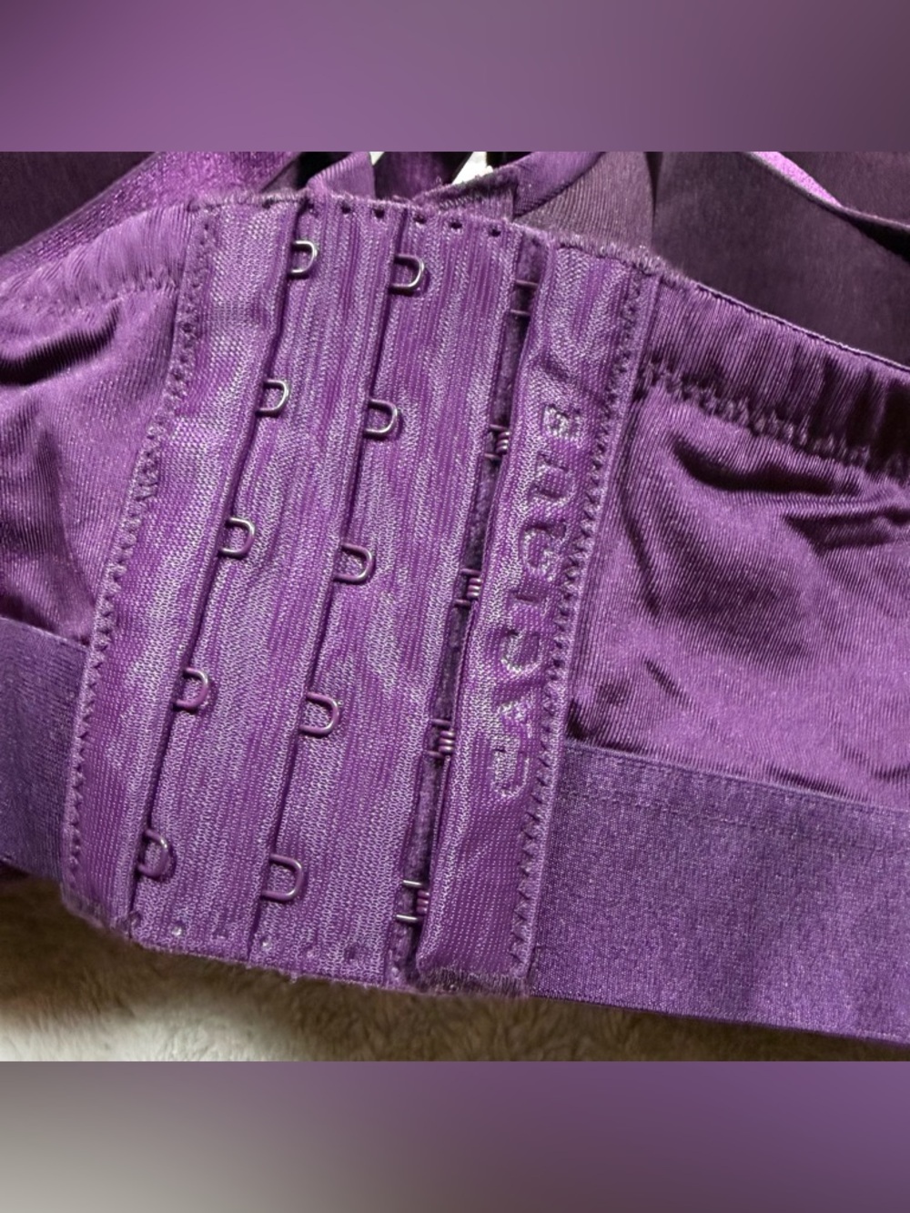 Lane Bryant Cacique Lightly lined balconette T-Shirt Bra in Deep Plum SZ:44D - Picture 4 of 8